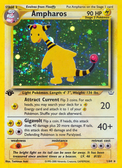 Ampharos #001 Neo Revelation 1st Ed (EN)