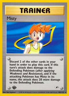 Misty #102 Gym Heroes 1st Ed (EN)