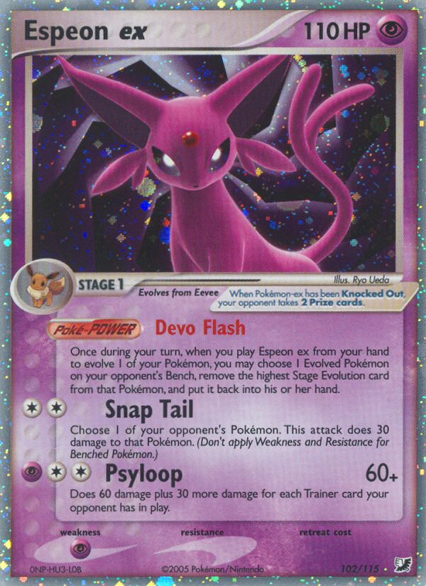 Espeon ex #102 Unseen Forces (EN)