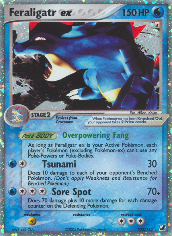 Feraligatr ex #103 Unseen Forces (EN)