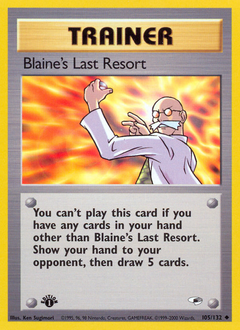 Blane's Last Resort #105 Gym Heroes 1st Ed (EN)