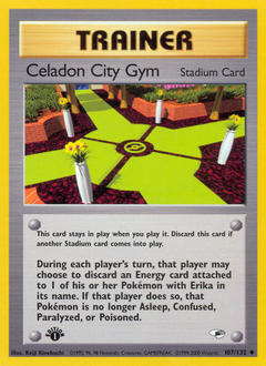Celadon City Gym #107 Gym Heroes 1st Ed (EN)