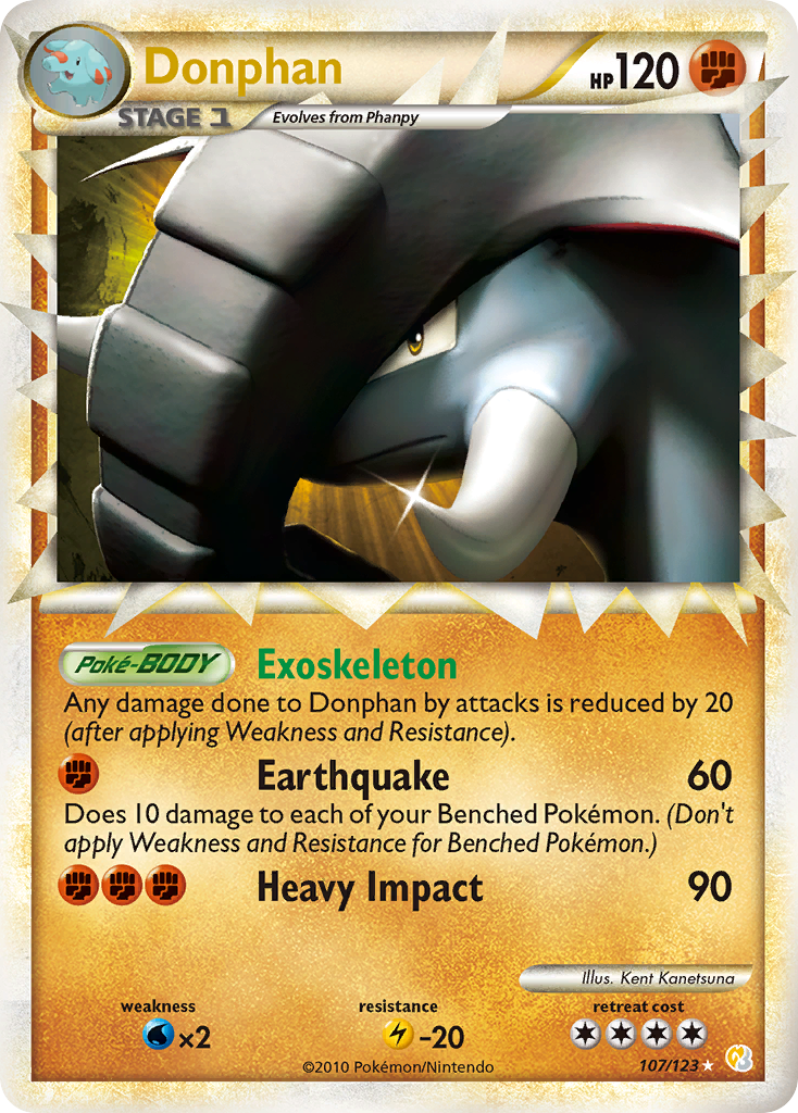Donphan #107 HeartGold & SoulSilver (EN)