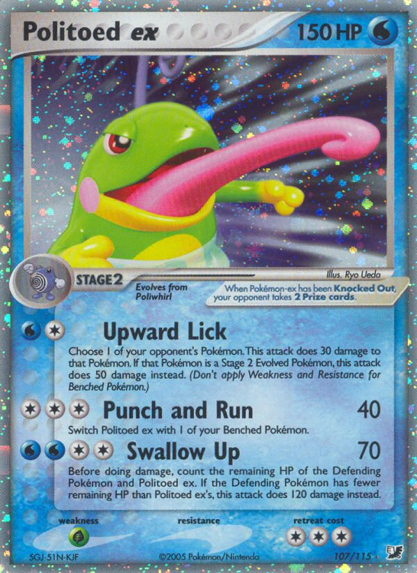 Politoed ex #107 Unseen Forces (EN)