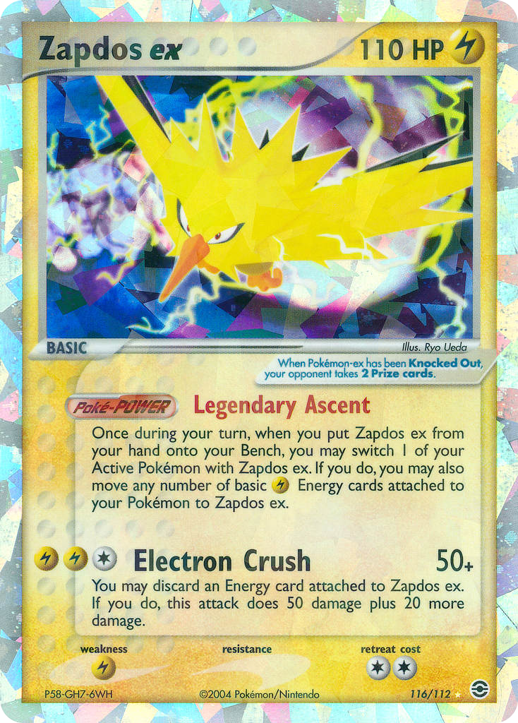 Zapdos ex #116 FireRed & LeafGreen (EN)