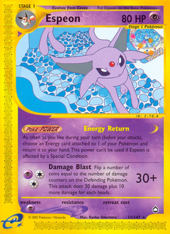 Espeon #011 Aquapolis (EN)