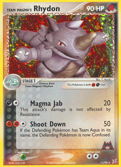 Team Magma's Rhydon #011 Team Magma vs Team Aqua (EN)