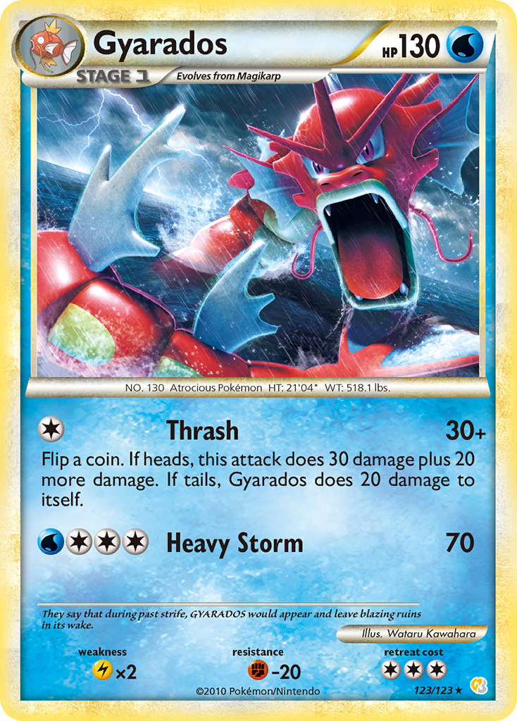 Gyarados #123 HeartGold & SoulSilver (EN)