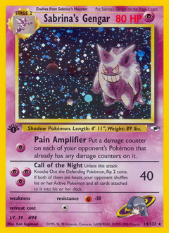 Sabrina's Gengar #014 Gym Heroes 1st Ed (EN)