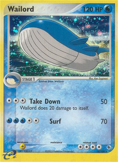 Wailord #014 Ruby & Sapphire (EN)