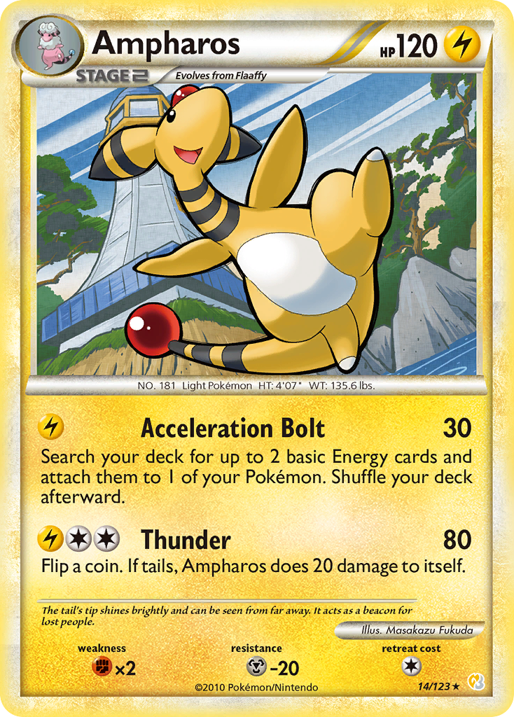 Ampharos #014 HeartGold & SoulSilver (EN)
