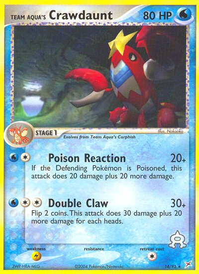Team Aqua's Crawdaunt #014 Team Magma vs Team Aqua (EN)