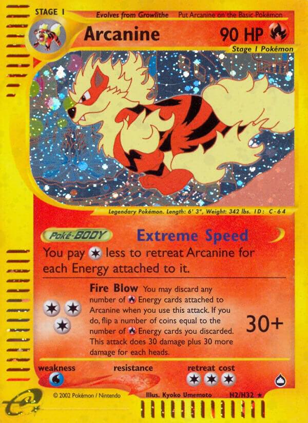 Arcanine #H2 Aquapolis (EN)