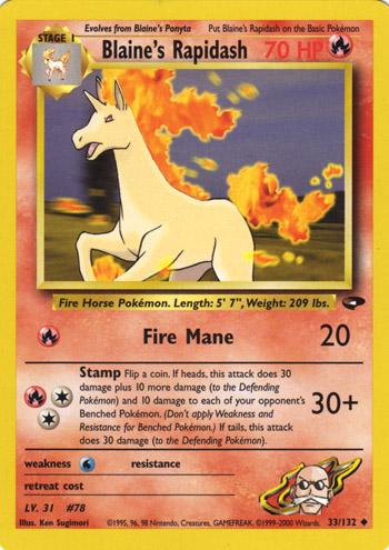 Blane's Rapidash #033 Gym Challenge (EN)