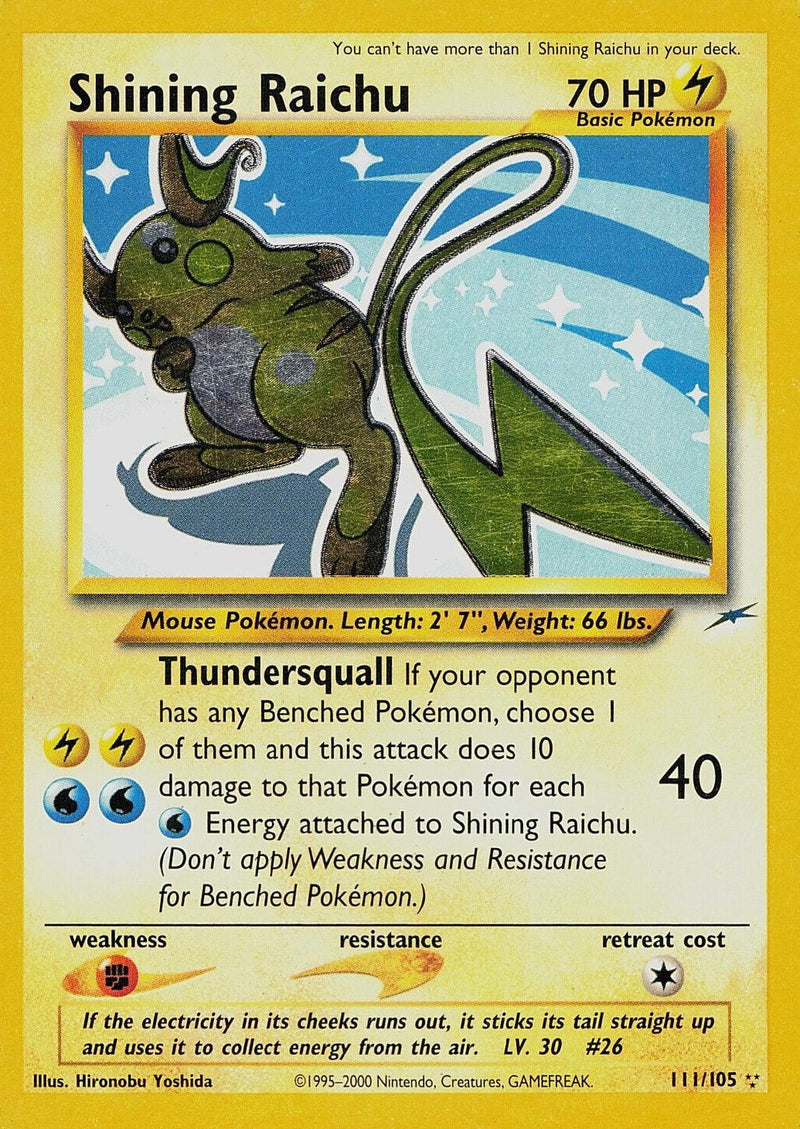 Shining Raichu #111 Neo Destiny (EN)