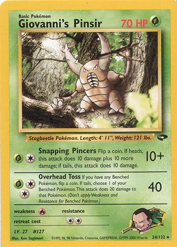 Giovanni's Pinsir #024 Gym Challenge 1st Ed (EN)