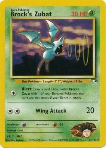 Brock's Zubat #024 Gym Heroes (EN)