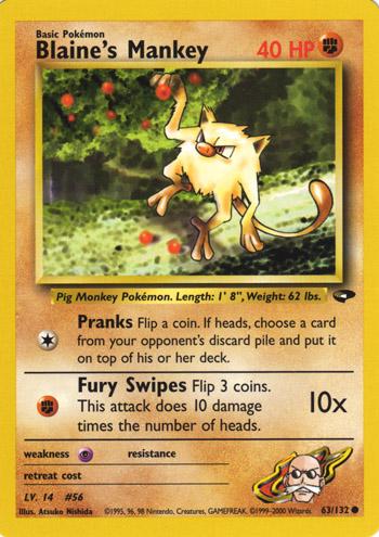 Blaine's Mankey #063 Gym Challenge (EN)