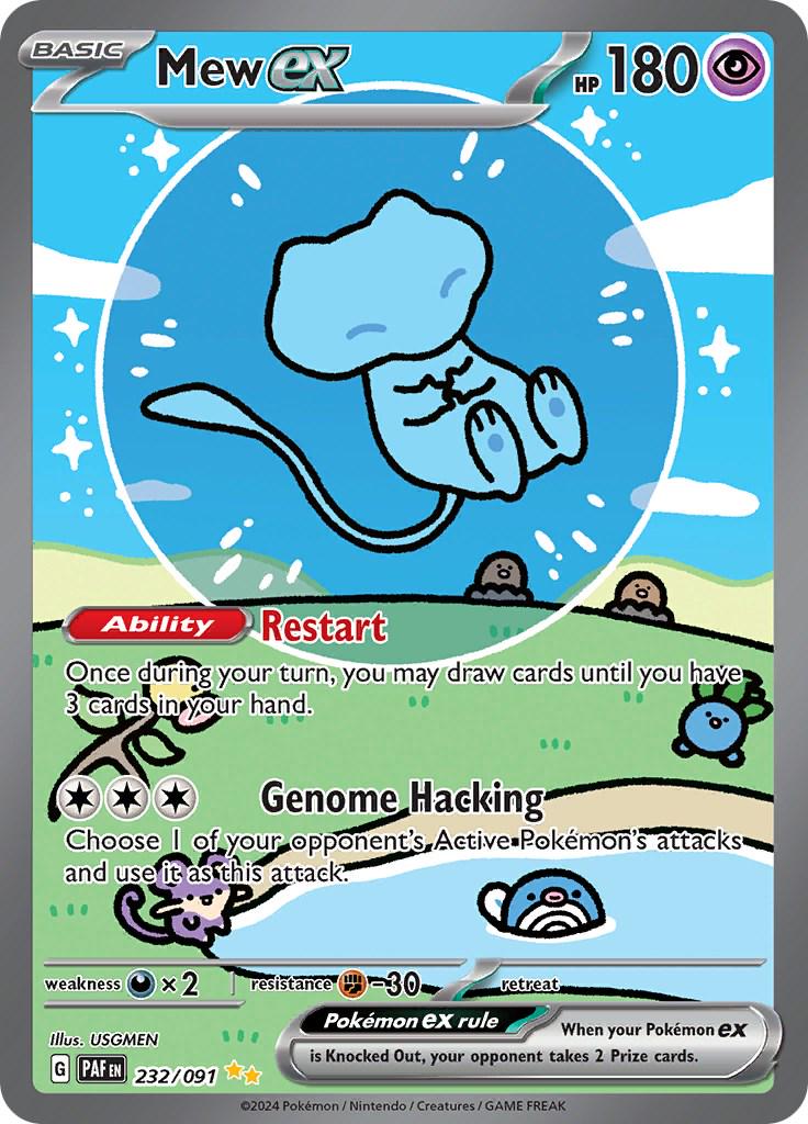 Mew Ex "Bubble" #232 Paldean Fates (EN)