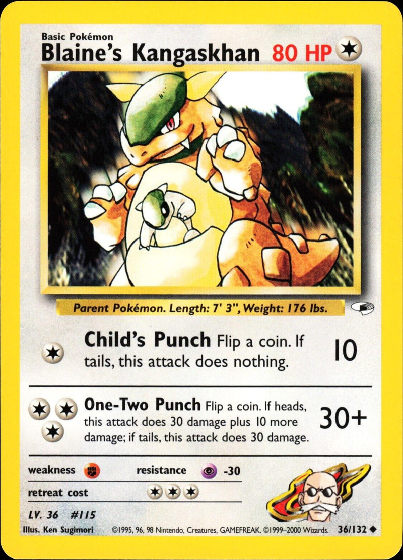 Blaine's Kangaskhan #036 Gym Heroes (EN)