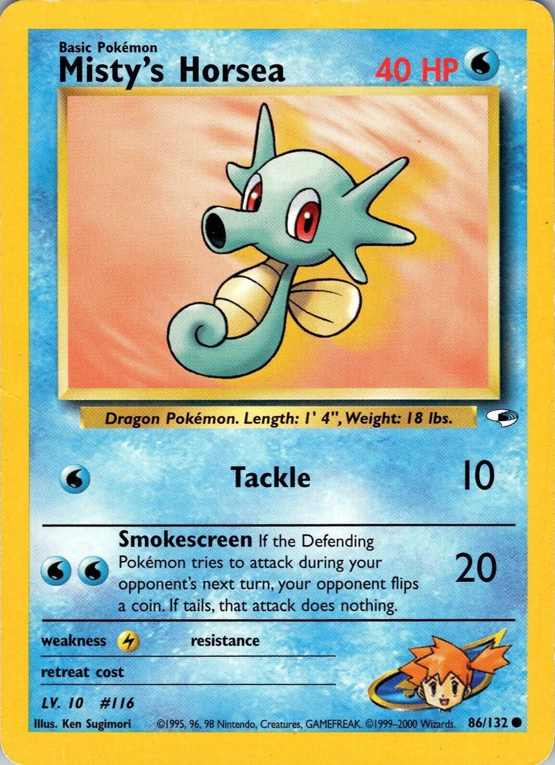 Misty's Horsea #086 Gym Heroes (EN)