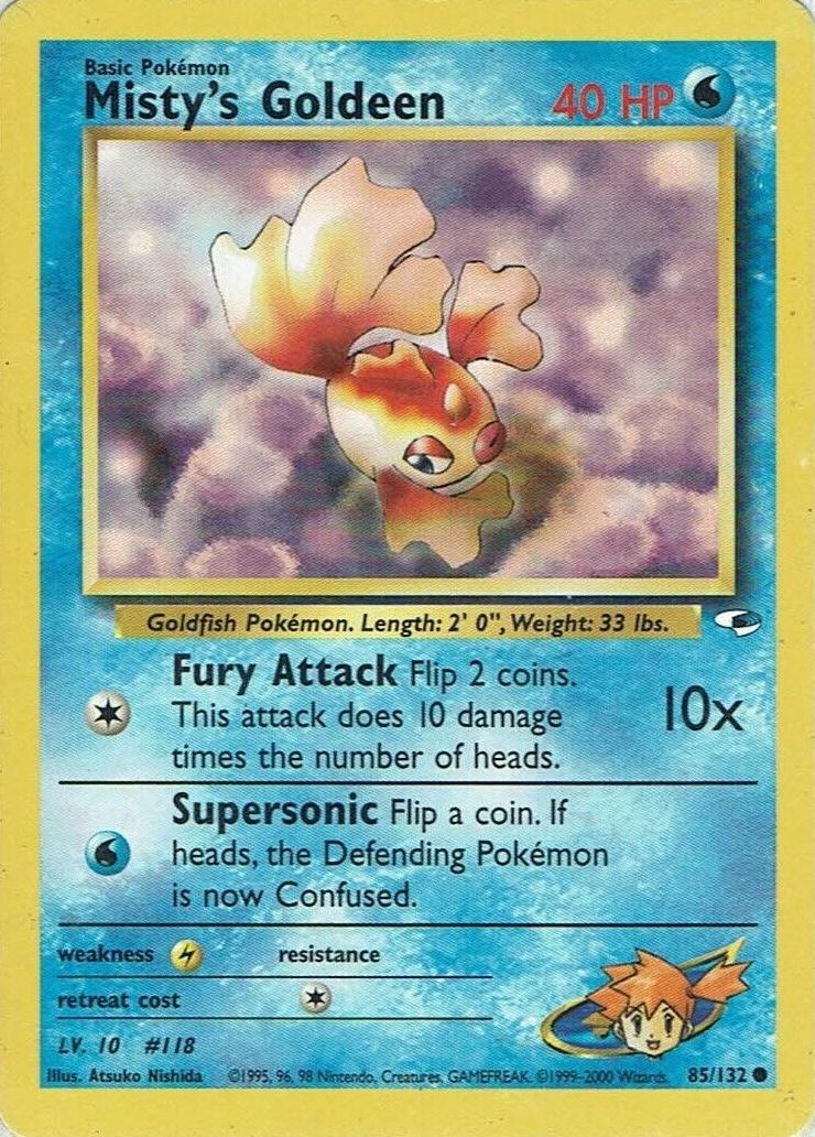 Misty's Goldeen #085 Gym Heroes (EN)