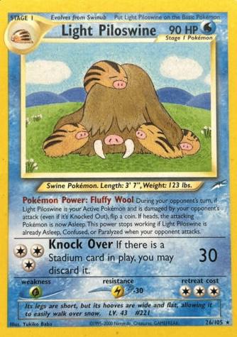 Light Piloswine #026 Neo Destiny (EN)
