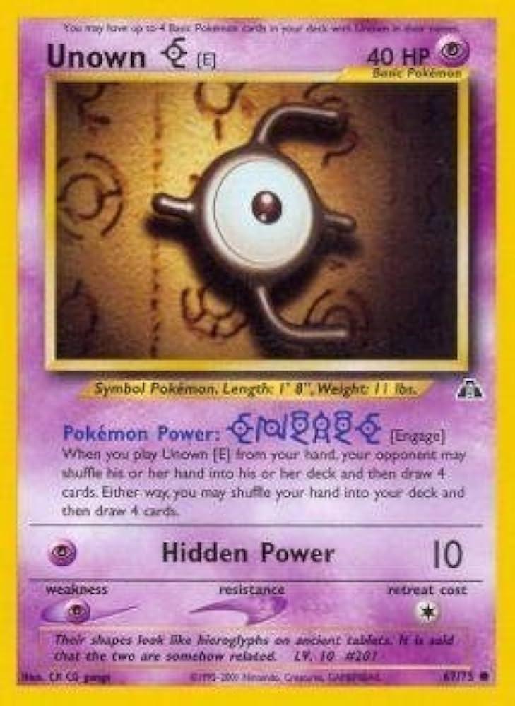 Unown E #067 Neo Discovery (EN)