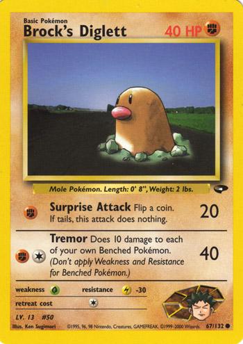 Brock's Diglett #067 Gym Challenge (EN)