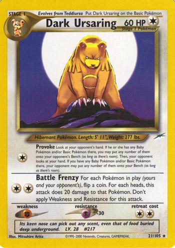Dark Ursaring #021 Neo Destiny (EN)