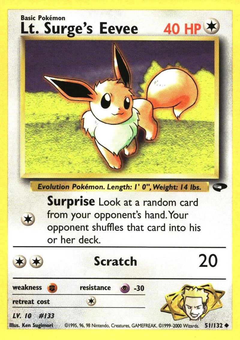 Lt. Surge's Eevee #051 Gym Challenge (EN)