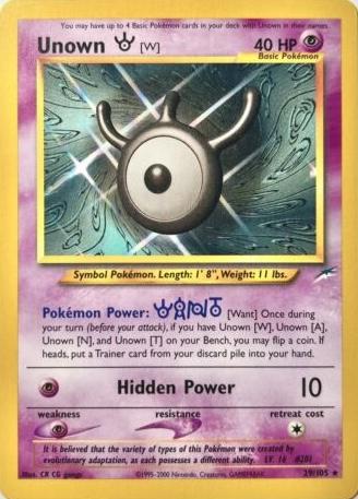 Unown W #029 Neo Destiny (EN)