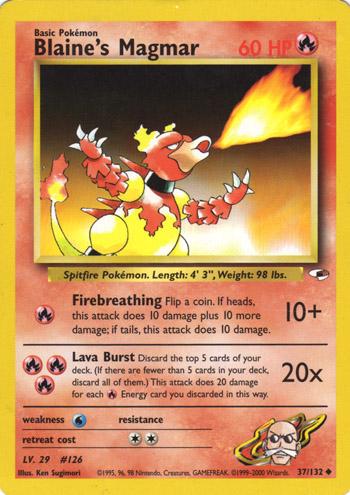 Blaine's Magmar #037 Gym Heroes (EN)