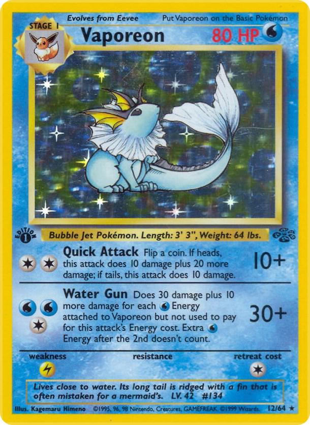 Vaporeon #012 Jungle 1st Ed (ES)