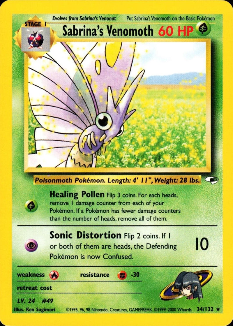 Sabrina's Venomoth #034 Gym Heroes (EN)