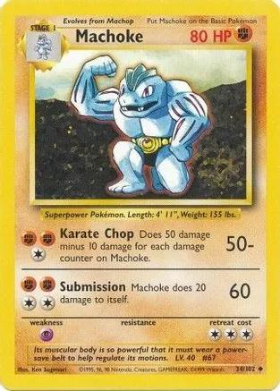 Machoke #034 Base Set (ES)