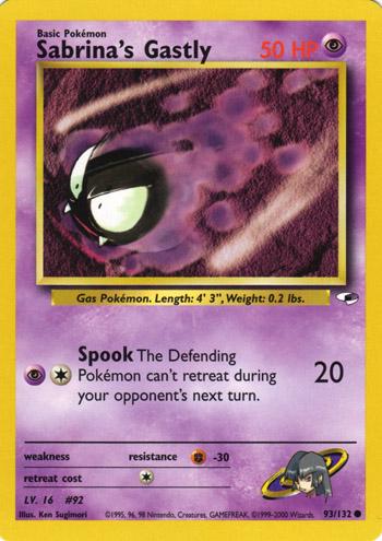 Sabrina's Gastly #093 Gym Heroes (EN)