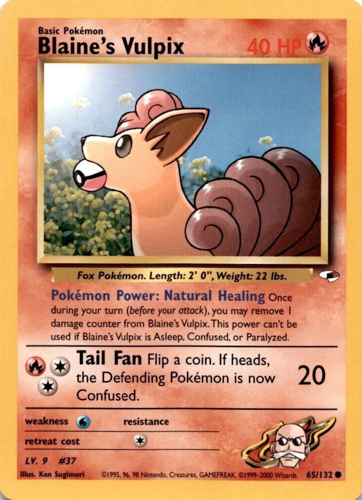 Blaine's Vulpix #065 Gym Heroes (EN)