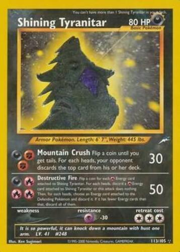 Shining Tyranitar #113 Neo Destiny (EN)