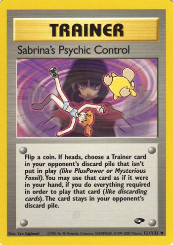 Sabrina's Psychic Control #121 Gym Challenge (EN)