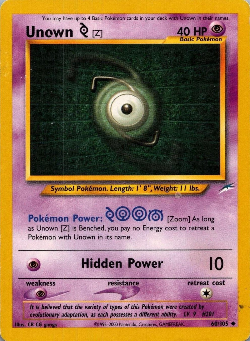 Unown Z #060 Neo Destiny (EN)
