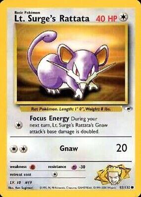 Lt. Surge's Rattata #082 Gym Heroes (EN)