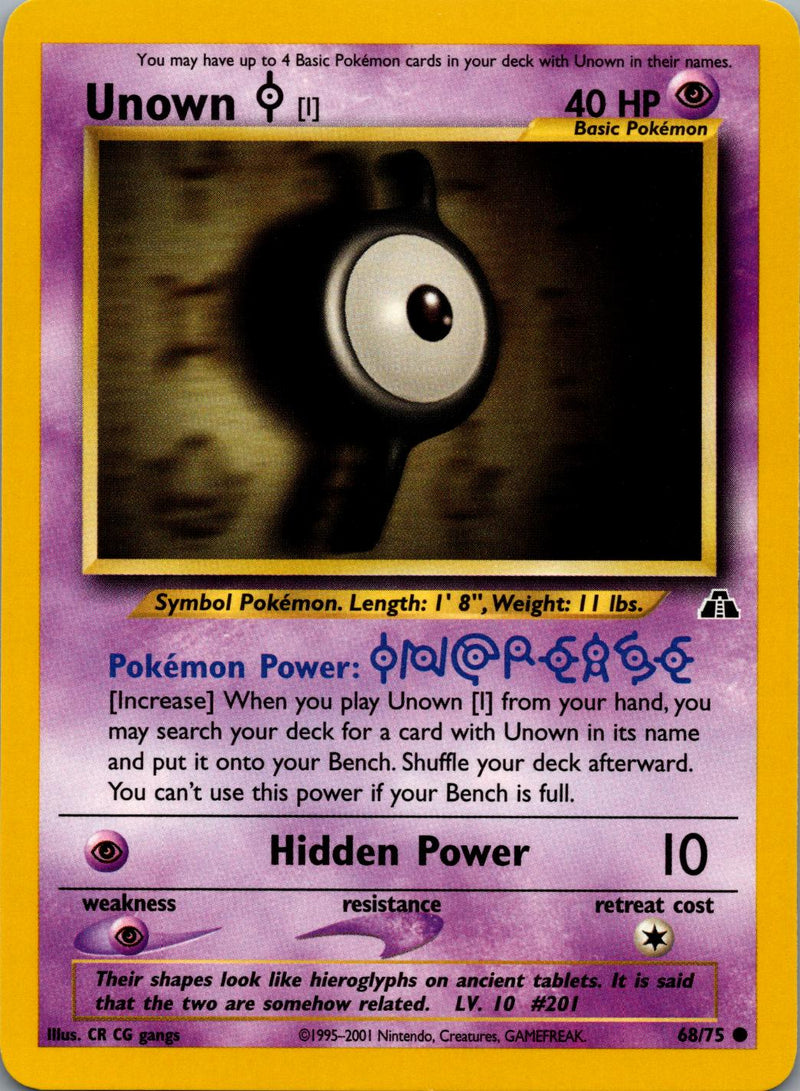 Unown I #068 Neo Discovery (EN)