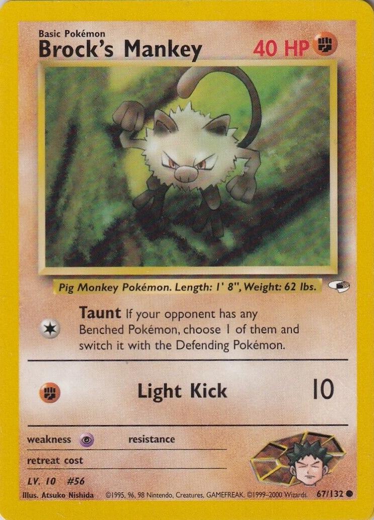 Brock's Mankey #067 Gym Heroes (EN)