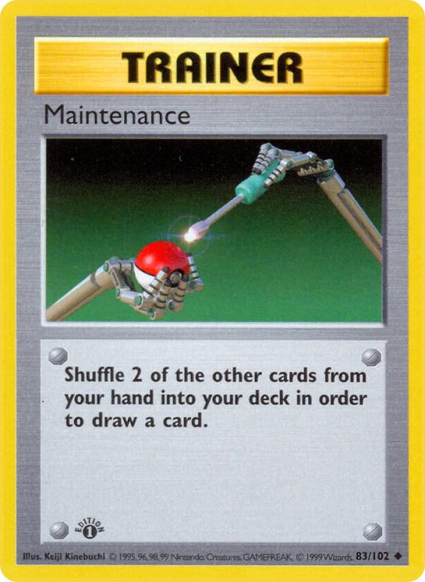 Maintenance #083 Base Set Shadowless 1st Ed (EN)