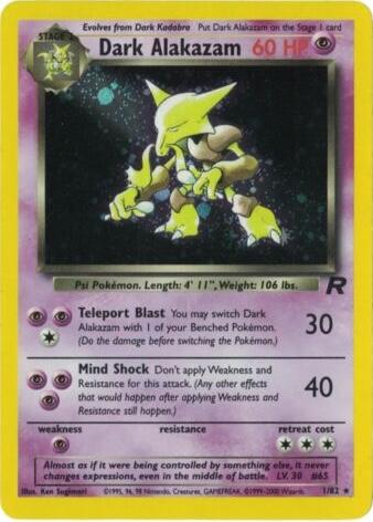 Dark Alakazam #001 Team Rocket (EN)