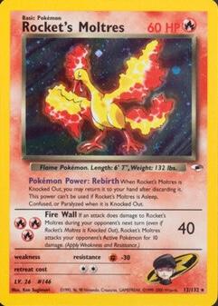 Rocket's Moltres #012 Gym Heroes (EN)