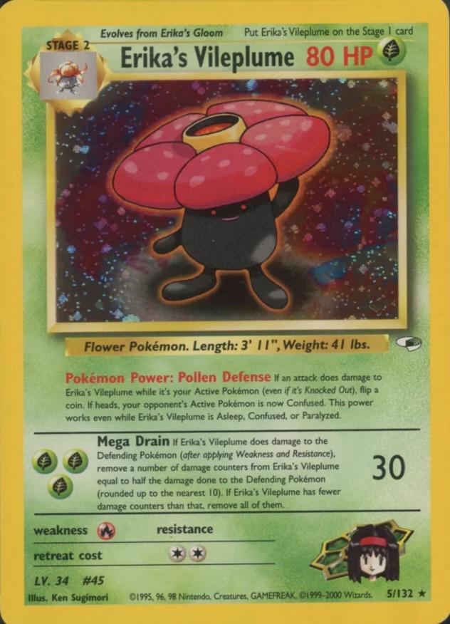 Erika's Vileplume #005 Gym Heroes (EN)