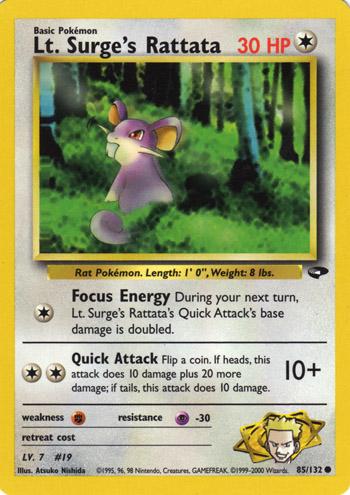 Lt. Surge's Rattata #085 Gym Challenge (EN)