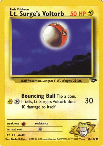 Lt. Surge's Voltorb #086 Gym Challenge (EN)